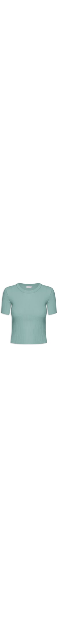 Blusa Tricot Gola Redonda - Verde
