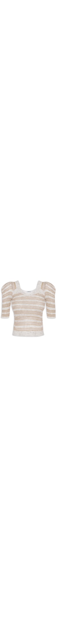 Blusa Tricot Listras - Bege