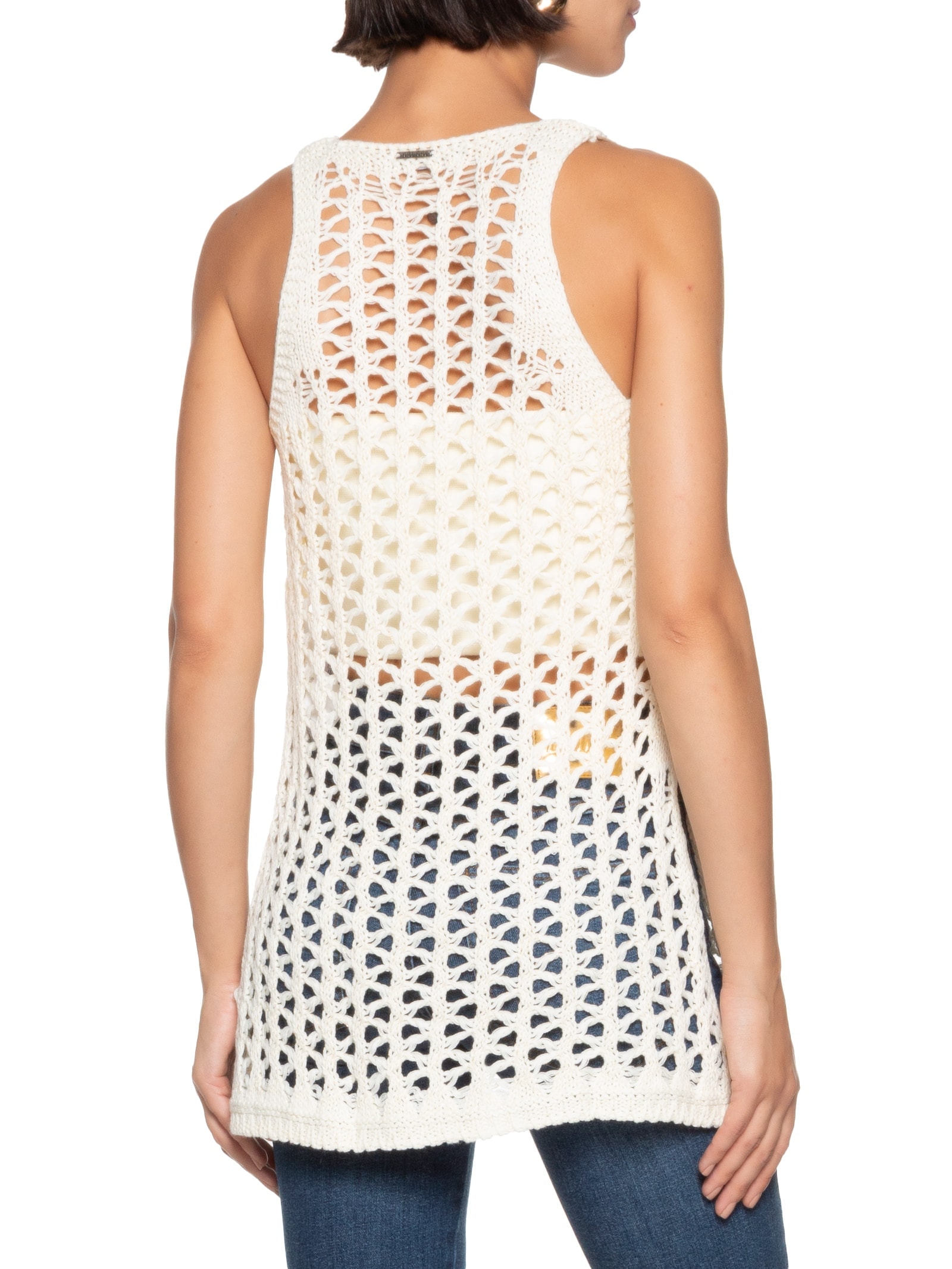 Blusa Tricot Off White Colcci