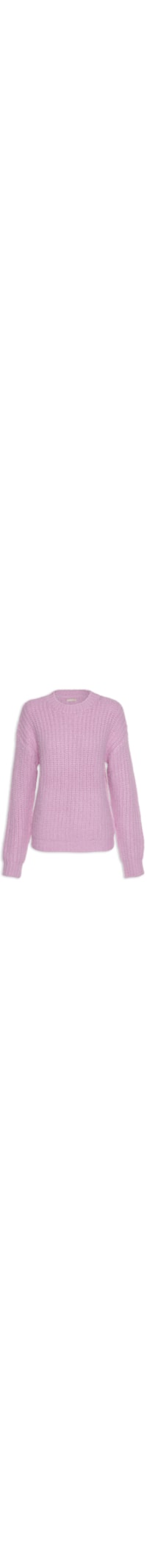 Blusa Tricot Over Peludinho - Rosa