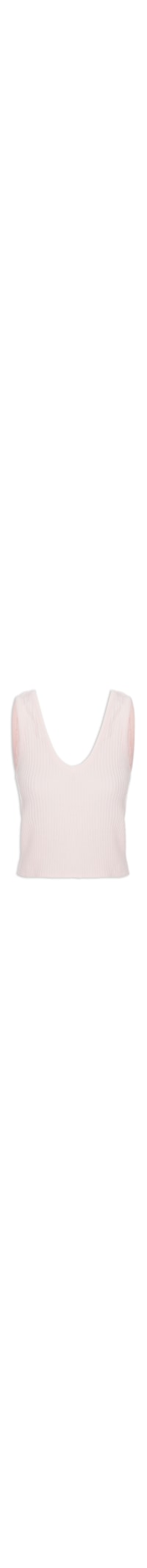 Blusa Tricot Sem Manga - Rosa