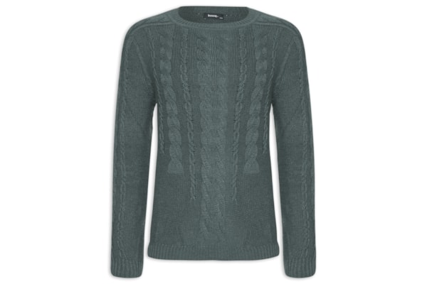 Blusa Tricot Trançado - Verde