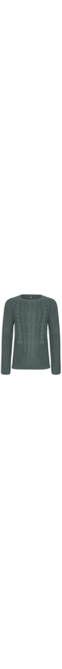Blusa Tricot Trançado - Verde