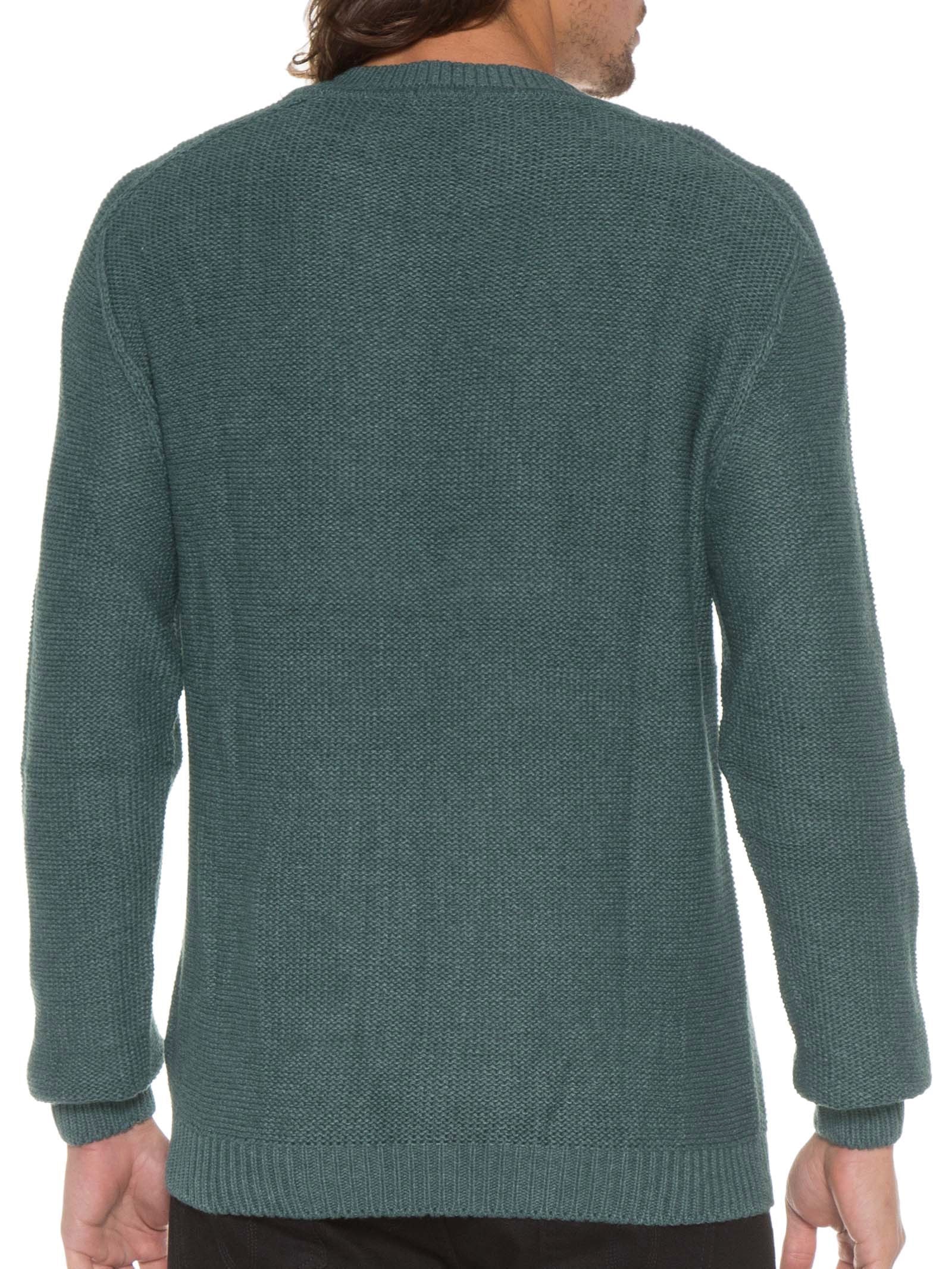 Blusa Tricot Trançado Verde Basiq Men