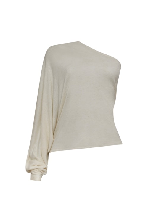 blusa um ombro só naturalinho