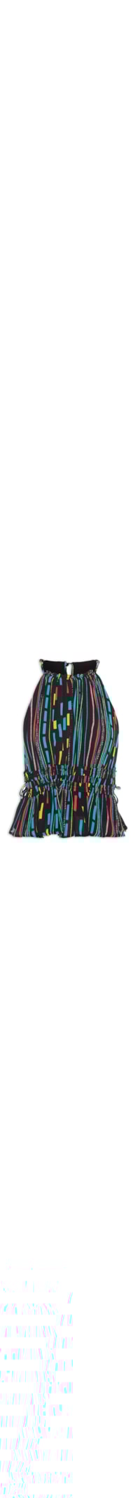 Blusa Viscose Estampa Raia - Preto