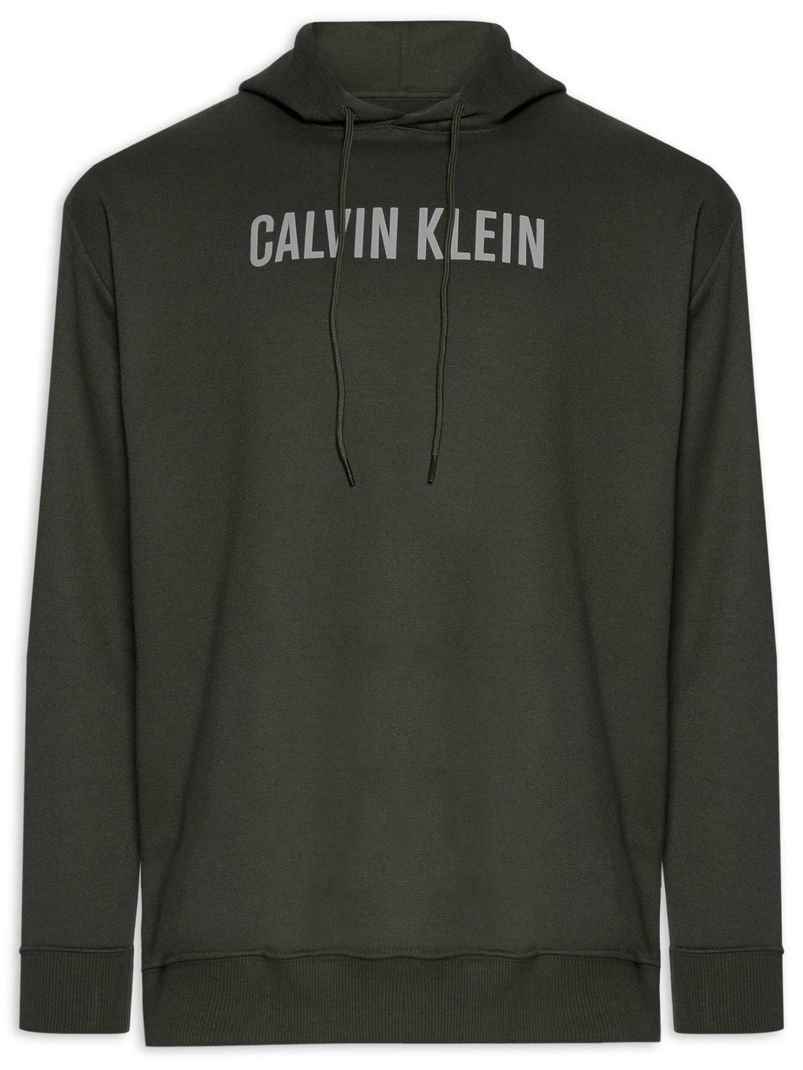 Blusão De Moletom Masculino Com Capuz Intense Power Verde Calvin Klein Underwear