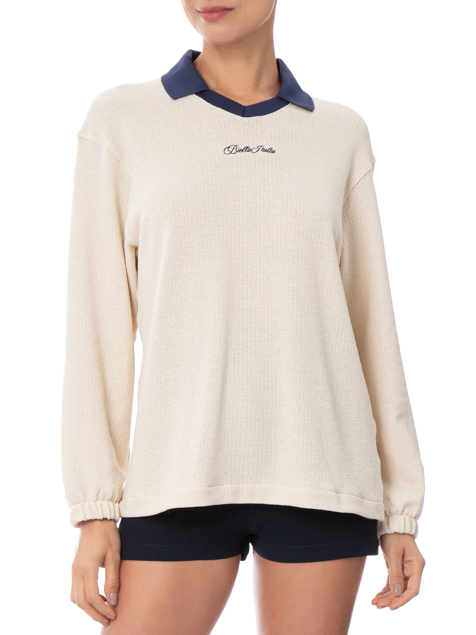 Blusão Feminino Comfort Knit Bege Fila