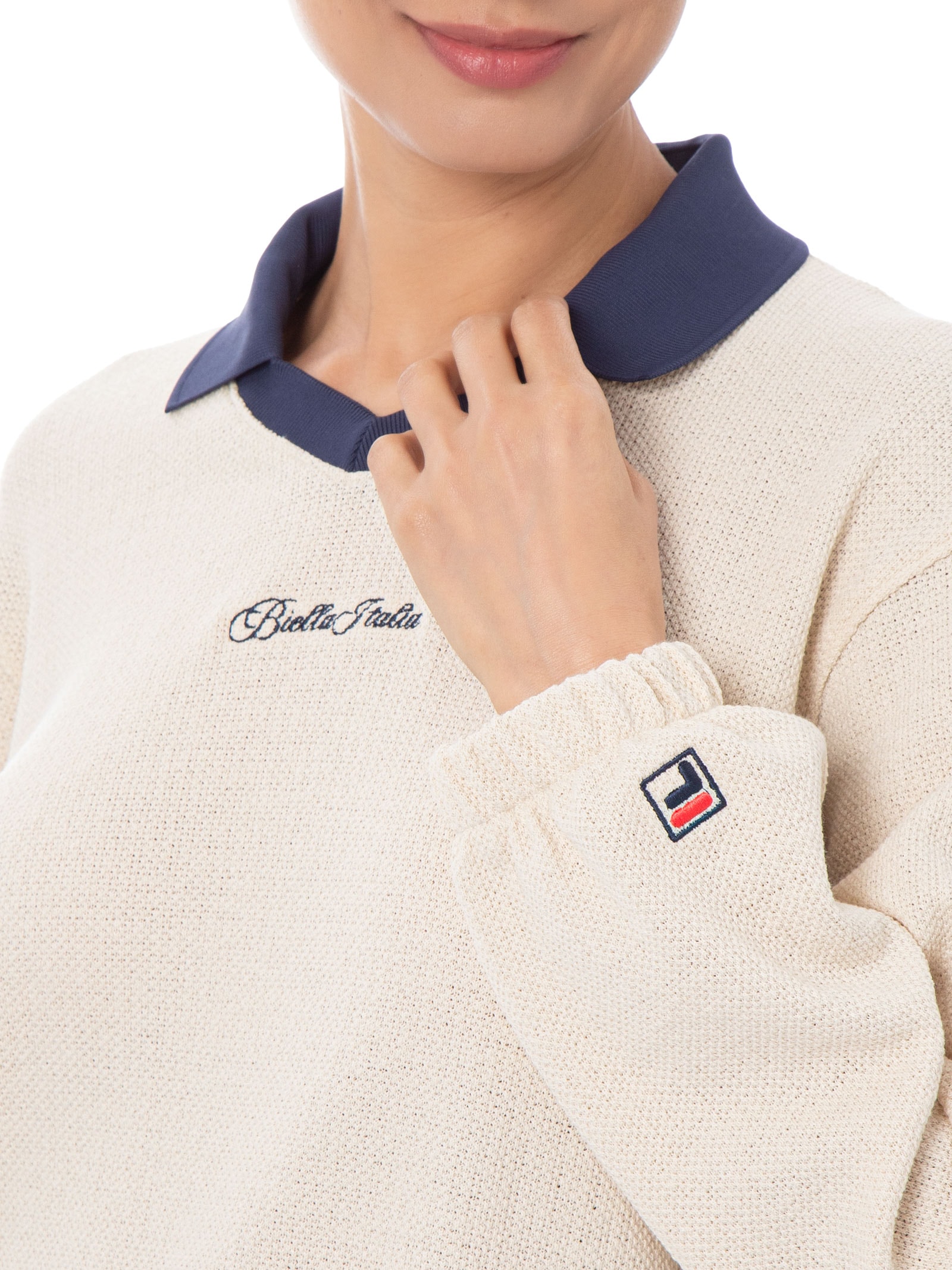 Blusão Feminino Comfort Knit Bege Fila