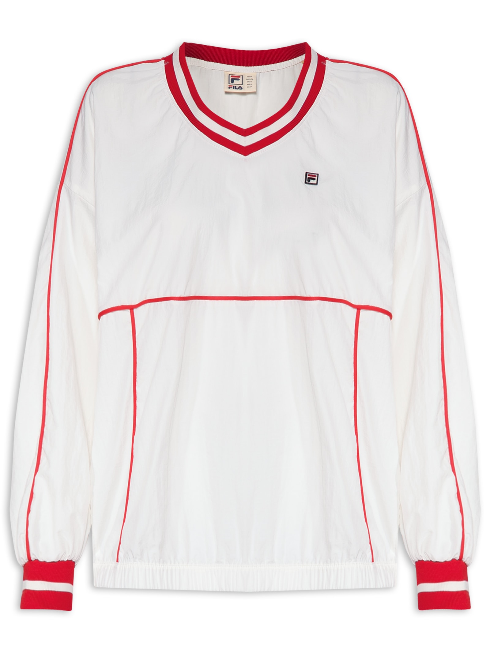 Blusão Feminino Comfort Wrinkle Off White Fila