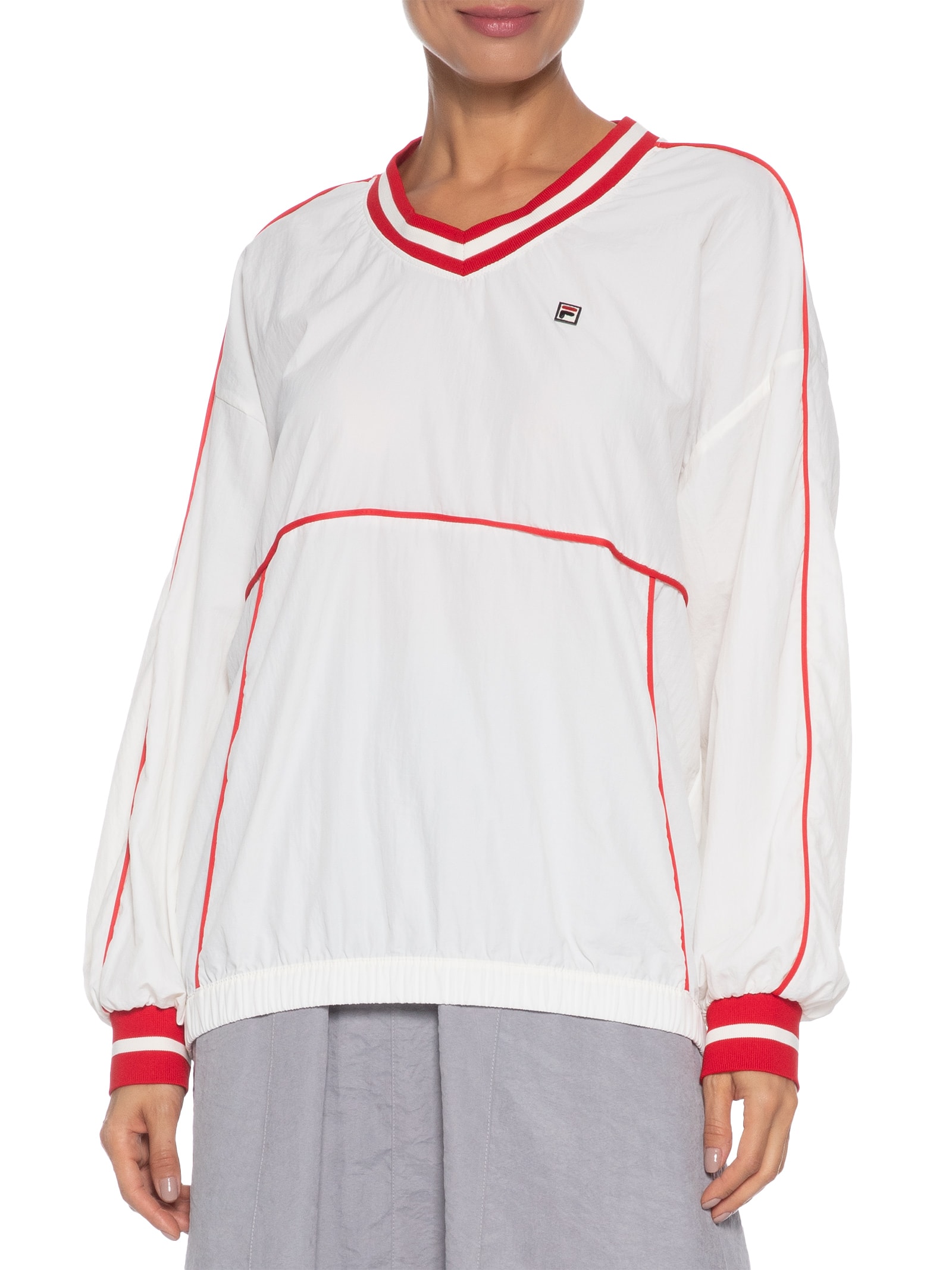 Blusão Feminino Comfort Wrinkle Off White Fila