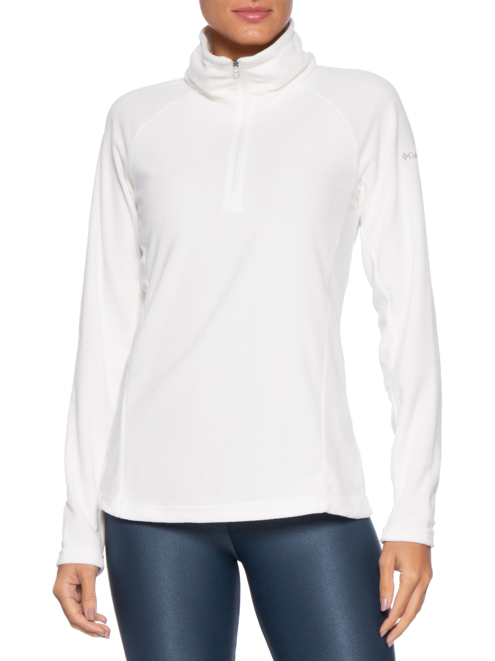 Blusão Feminino Glacial™ IV 1/2 Zip – Branco Columbia