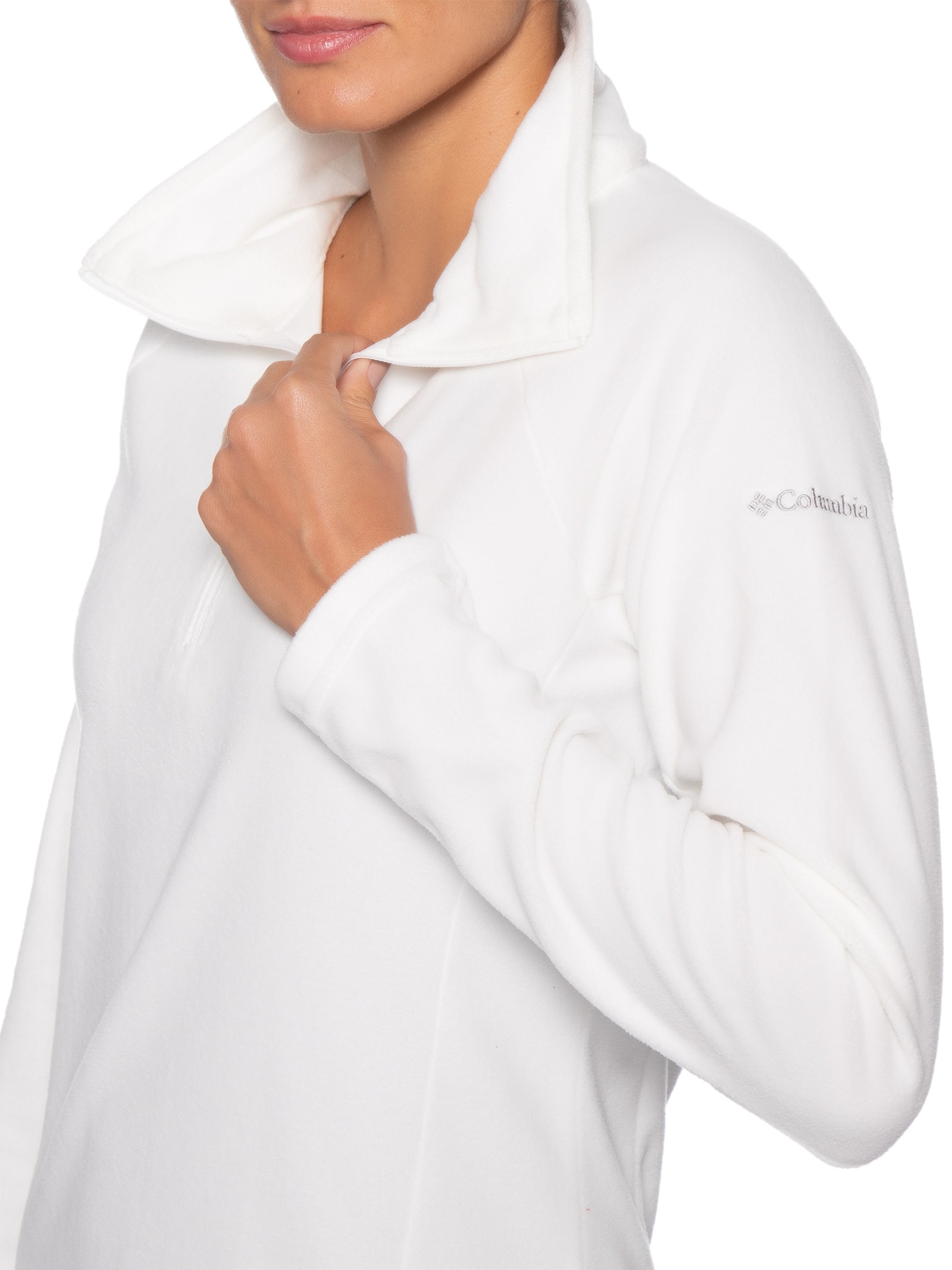 Blusão Feminino Glacial™ IV 1/2 Zip – Branco Columbia
