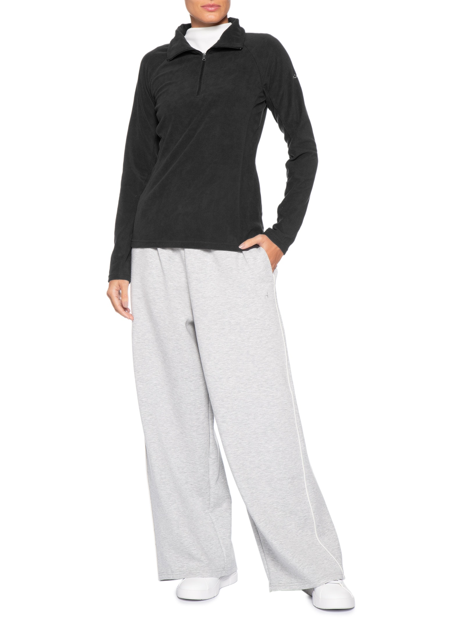 Blusão Feminino Glacial™ IV 1/2 Zip – Preto Columbia