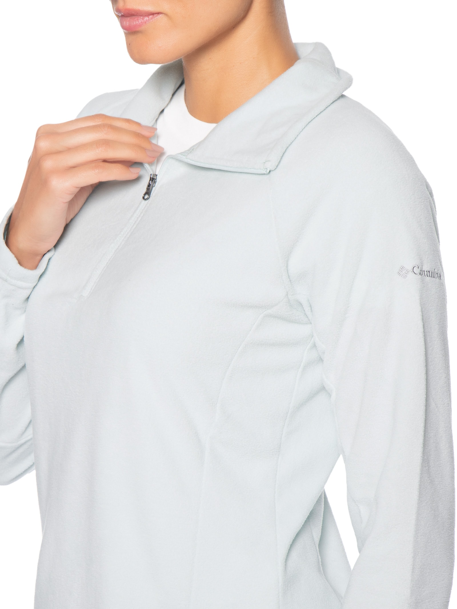 Blusão Feminino Glacial™ IV 1/2 Zip – Verde Columbia