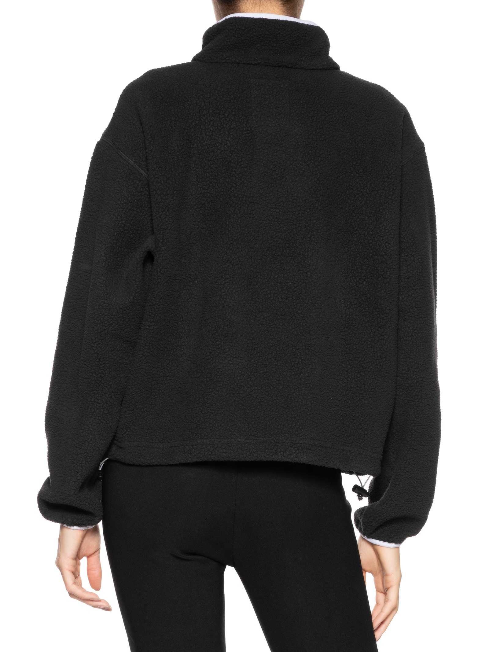 Blusão Feminino Helvetia II Cropped Half Snap Fle Preto Columbia