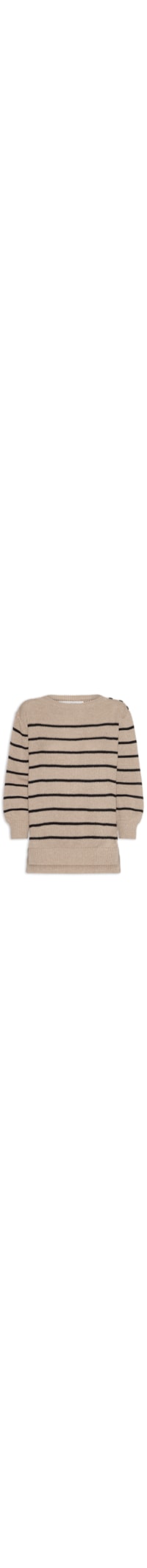 Blusão Feminino Malha Tricot - Bege