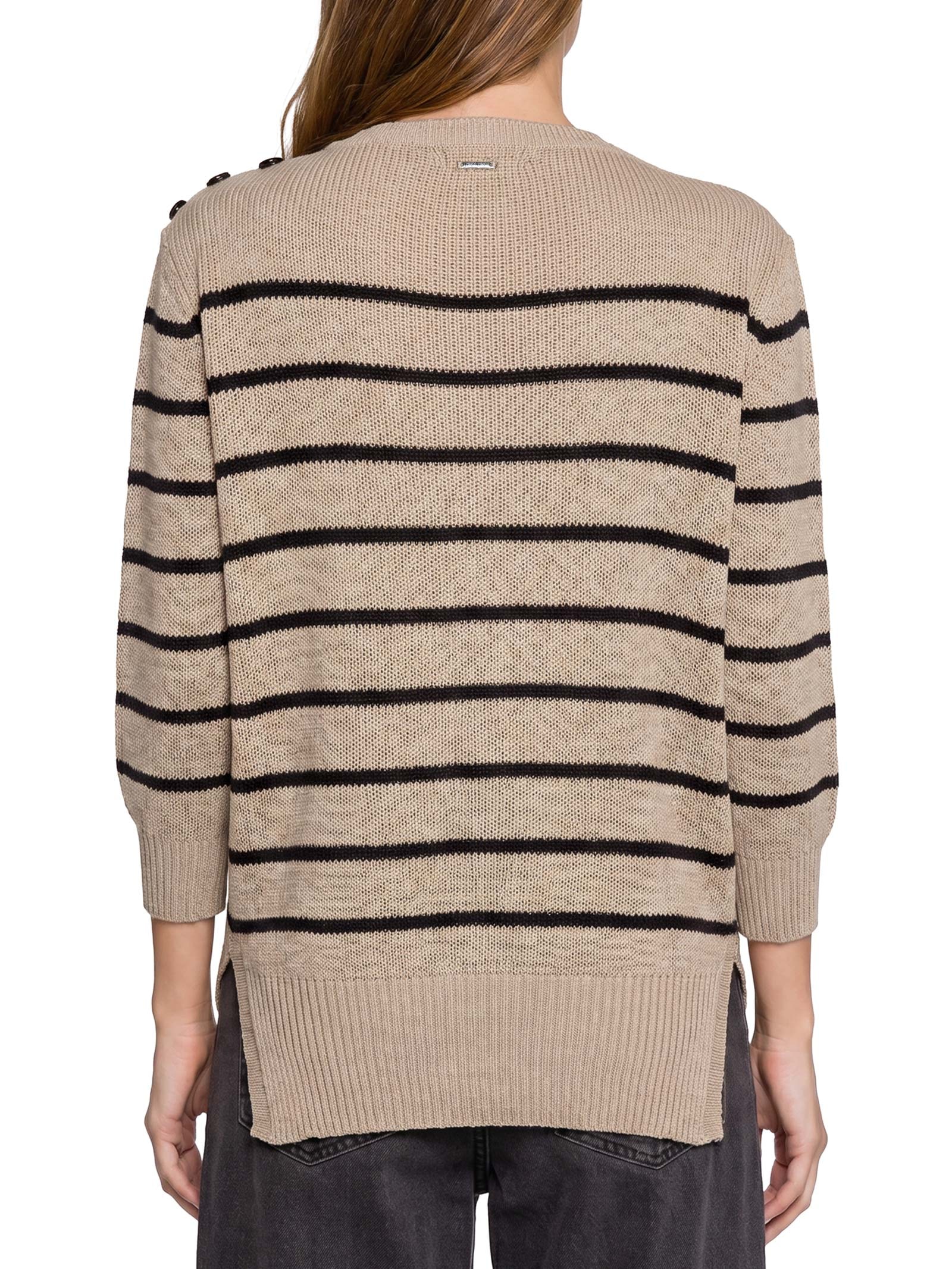 Blusão Feminino Malha Tricot Bege Lez A Lez