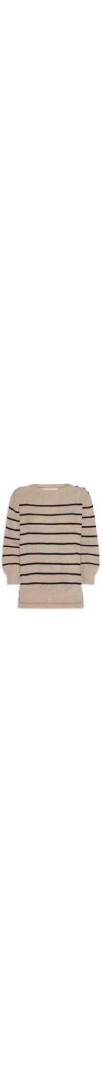 Blusão Feminino Malha Tricot - Bege