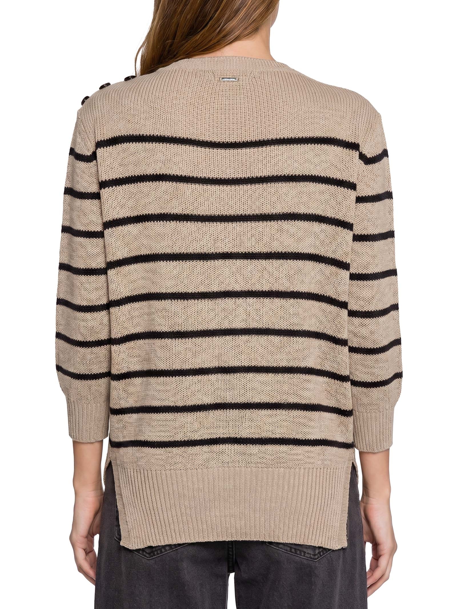 Blusão Feminino Malha Tricot Bege Lez A Lez