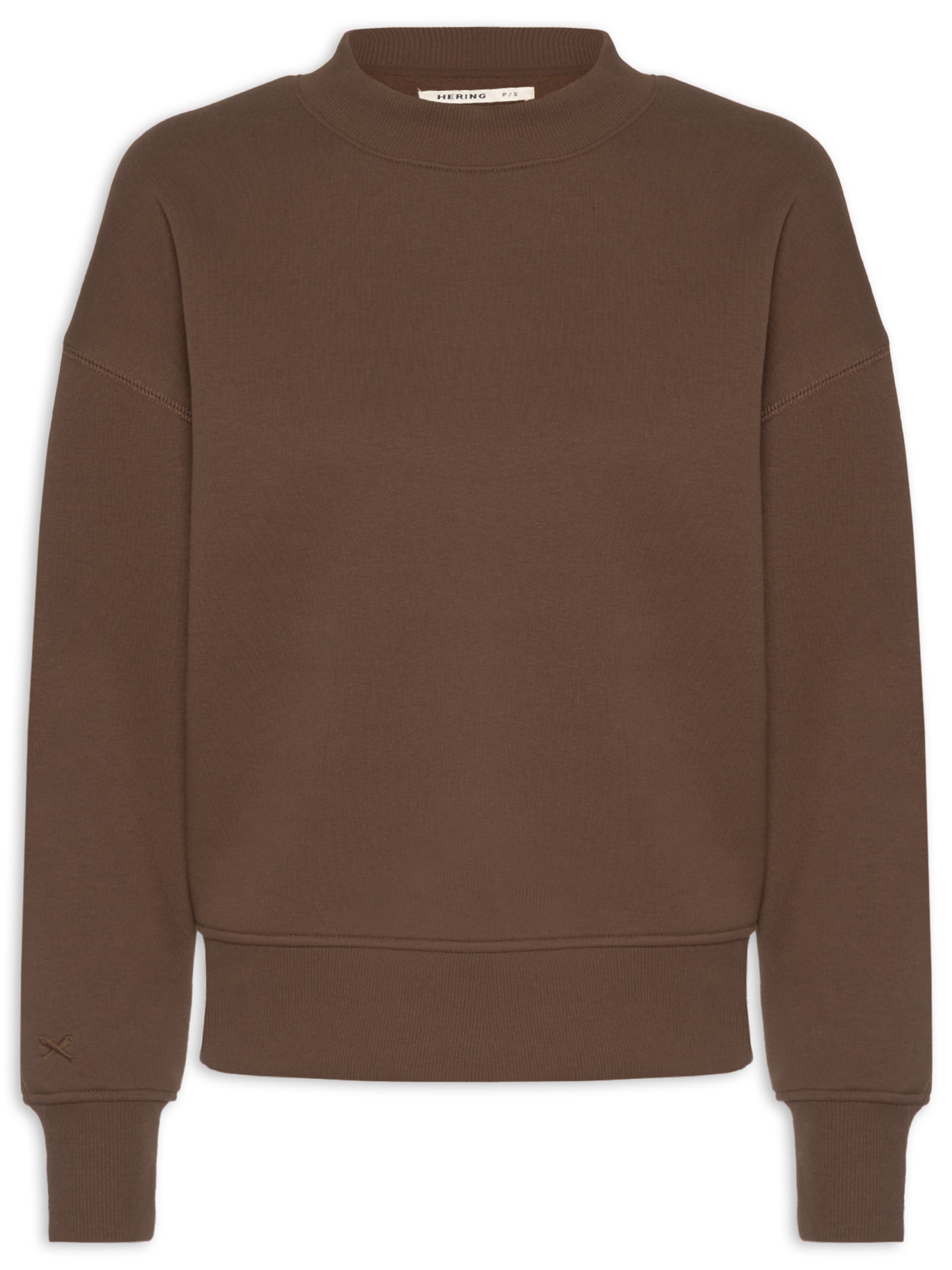 Blusão Feminino Manga Longa Marrom Hering