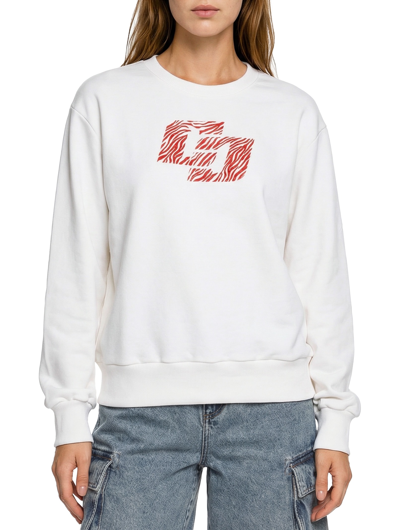 Blusão Feminino Moletom Branco Colcci