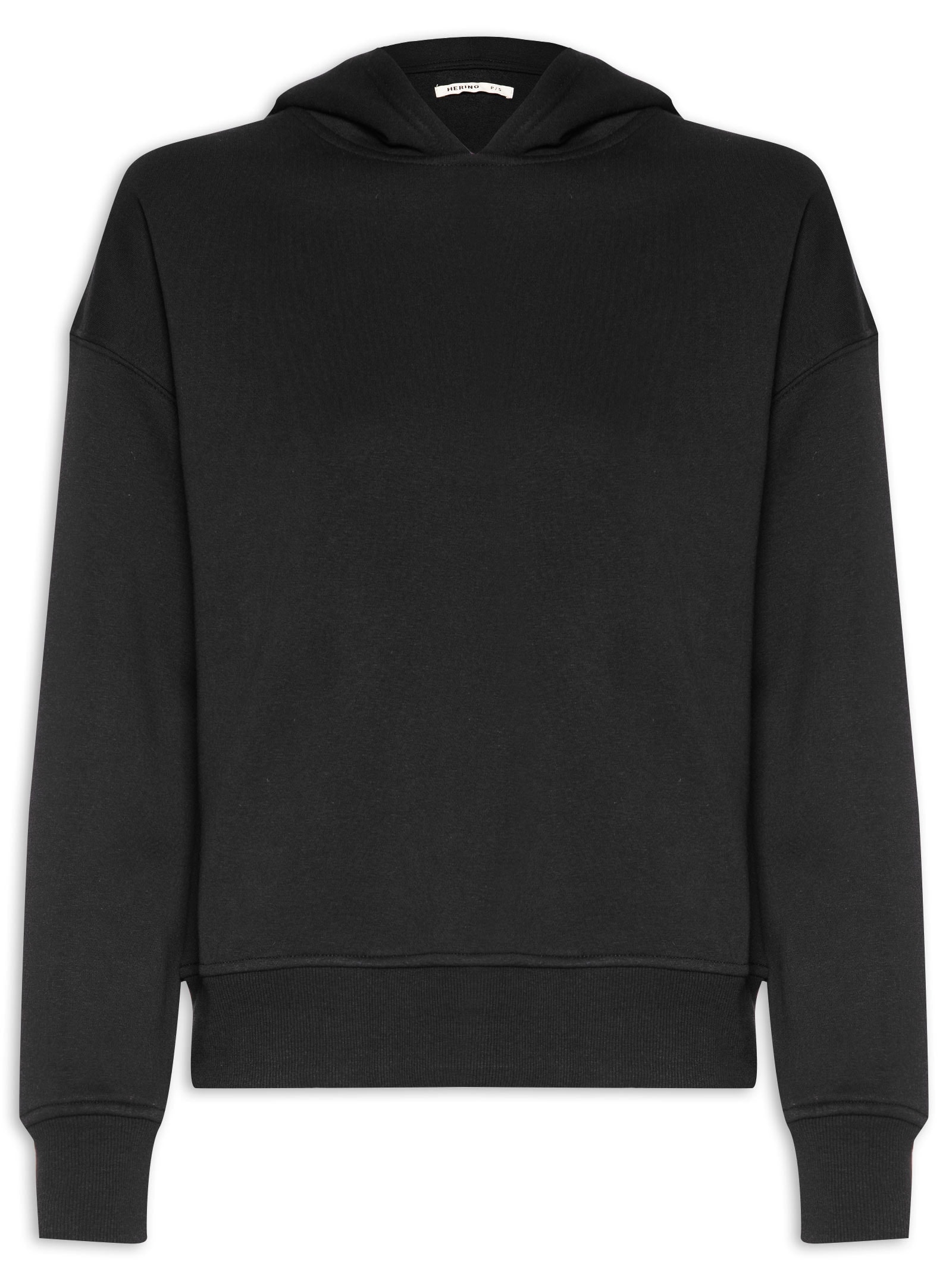 Blusão Feminino Moletom Com Capuz – Preto Hering