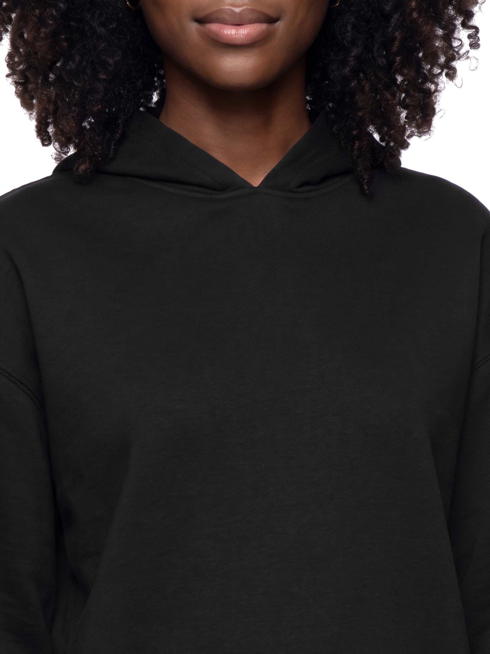 Blusão Feminino Moletom Com Capuz – Preto Hering
