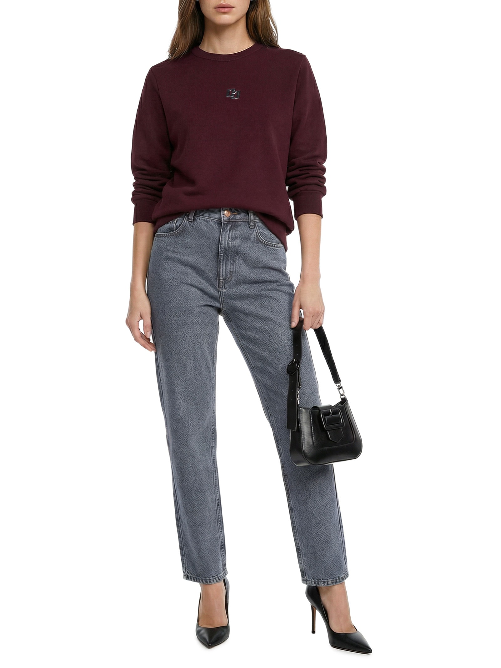 Blusão Feminino Moletom Vermelho Colcci