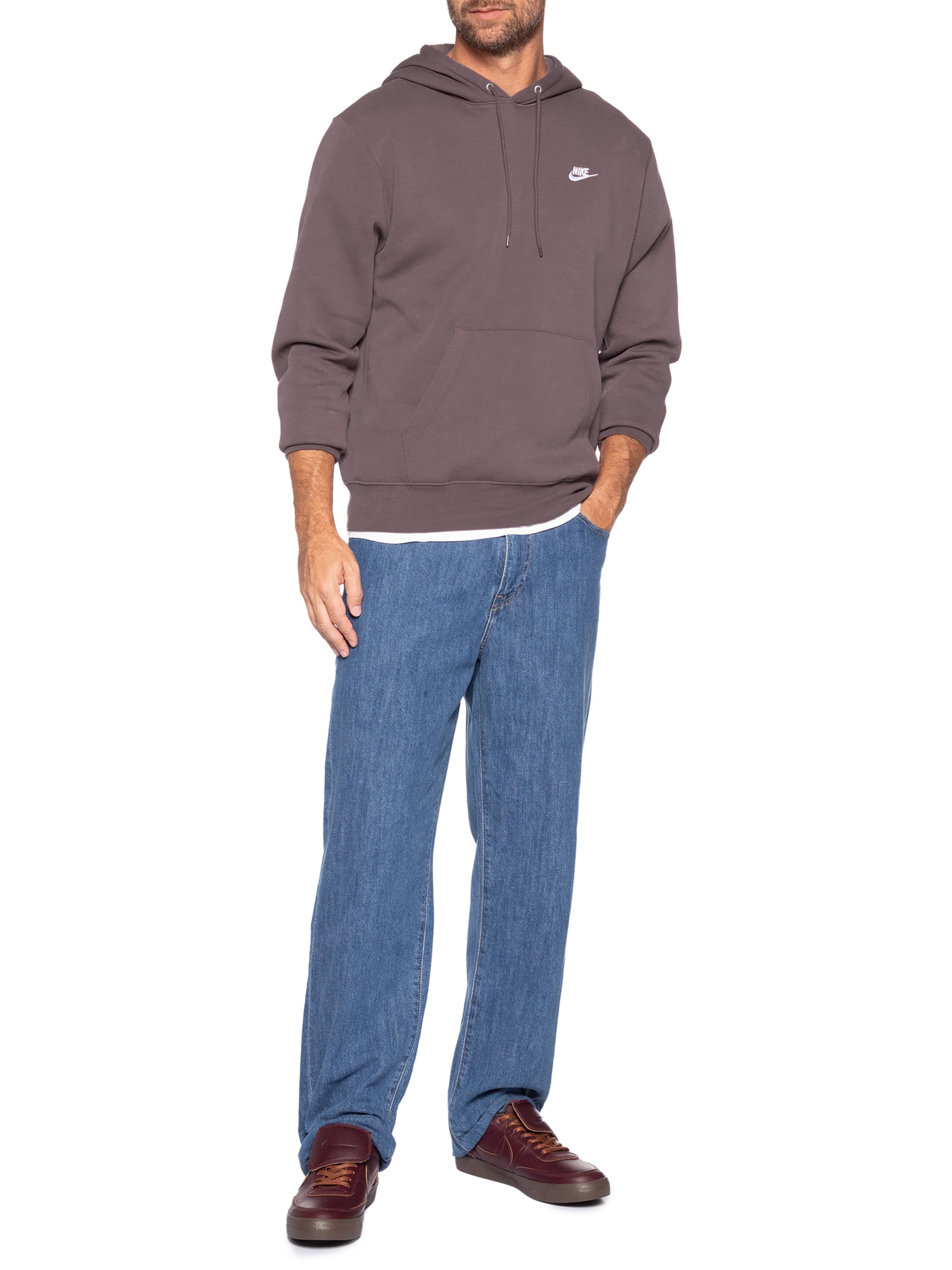 Blusão Masculino Club Fleece Roxo Nike