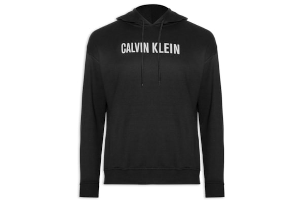 Blusão Masculino De Moletom Com Capuz Intense Power - Preto