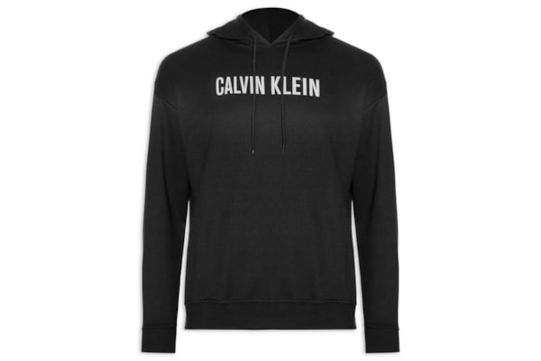 Blusão Masculino De Moletom Com Capuz Intense Power - Preto