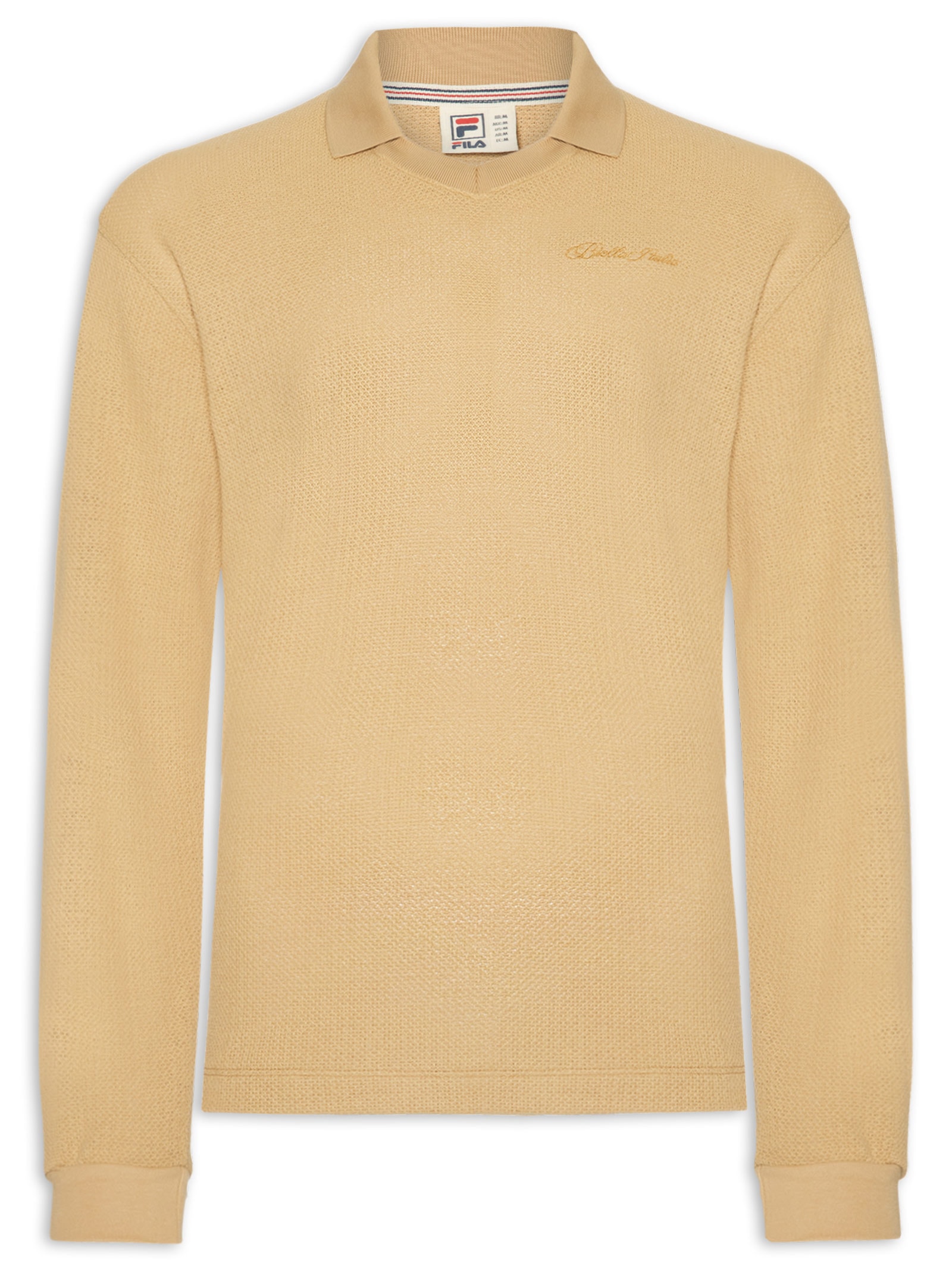 Blusão Masculino Over Knit Bege Fila