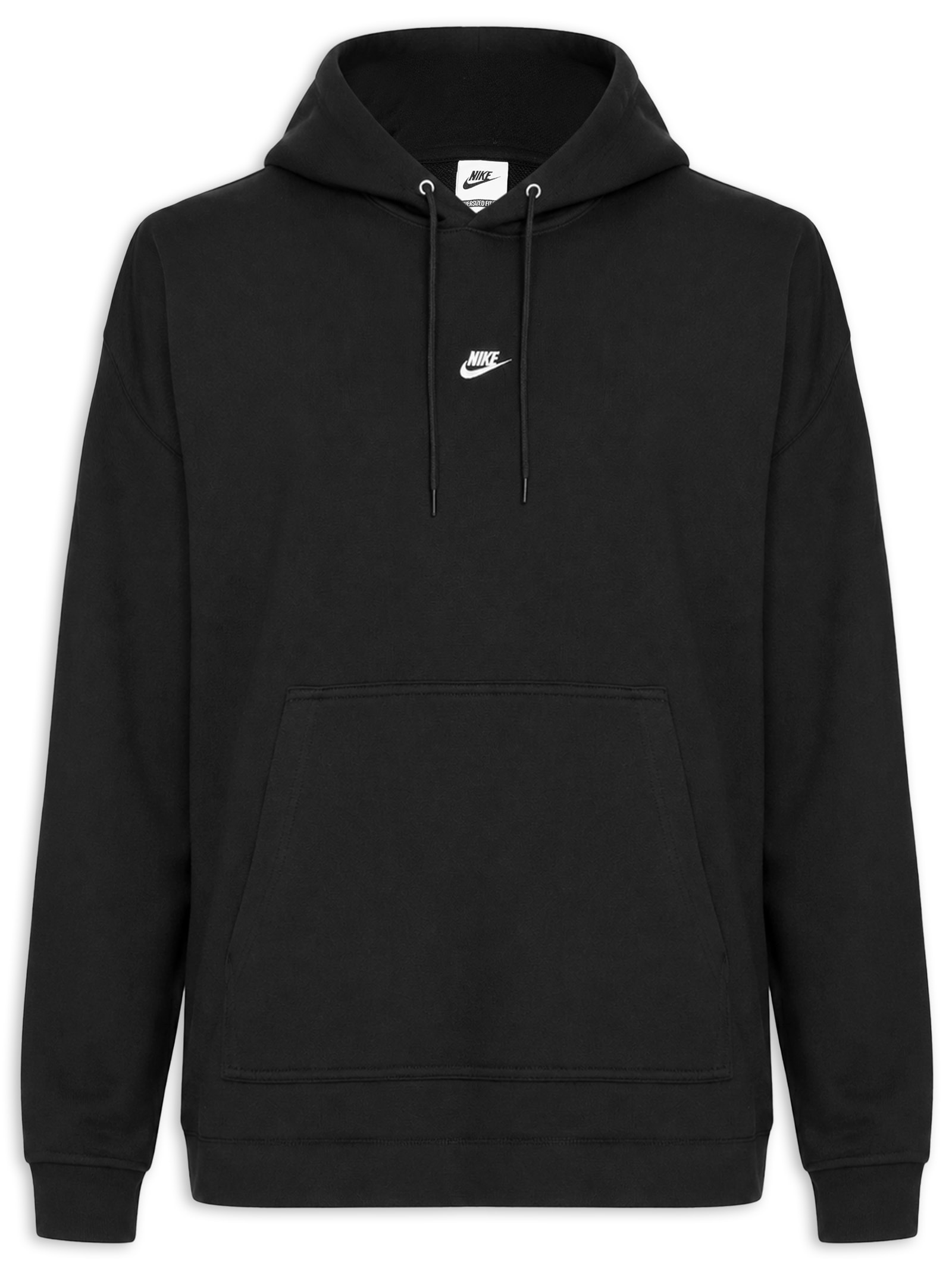 Blusão Masculino Sportswear Club French Terry Overiszed Preto Nike