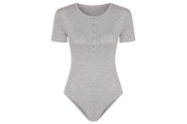 Body Abotoamento One Rib - Cinza