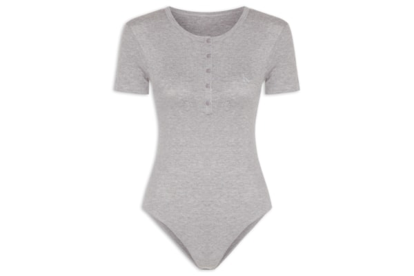 Body Abotoamento One Rib - Cinza