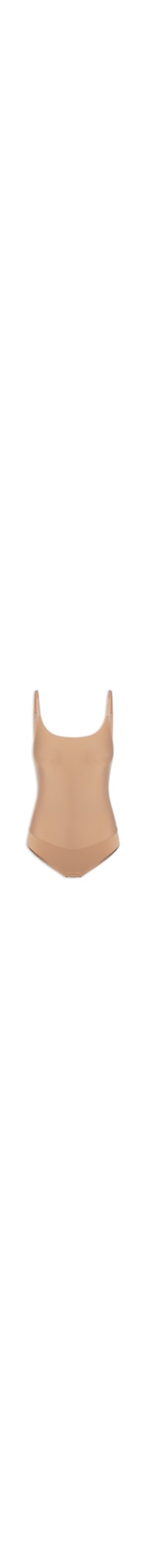 Body Alça Fina Shape - Bege