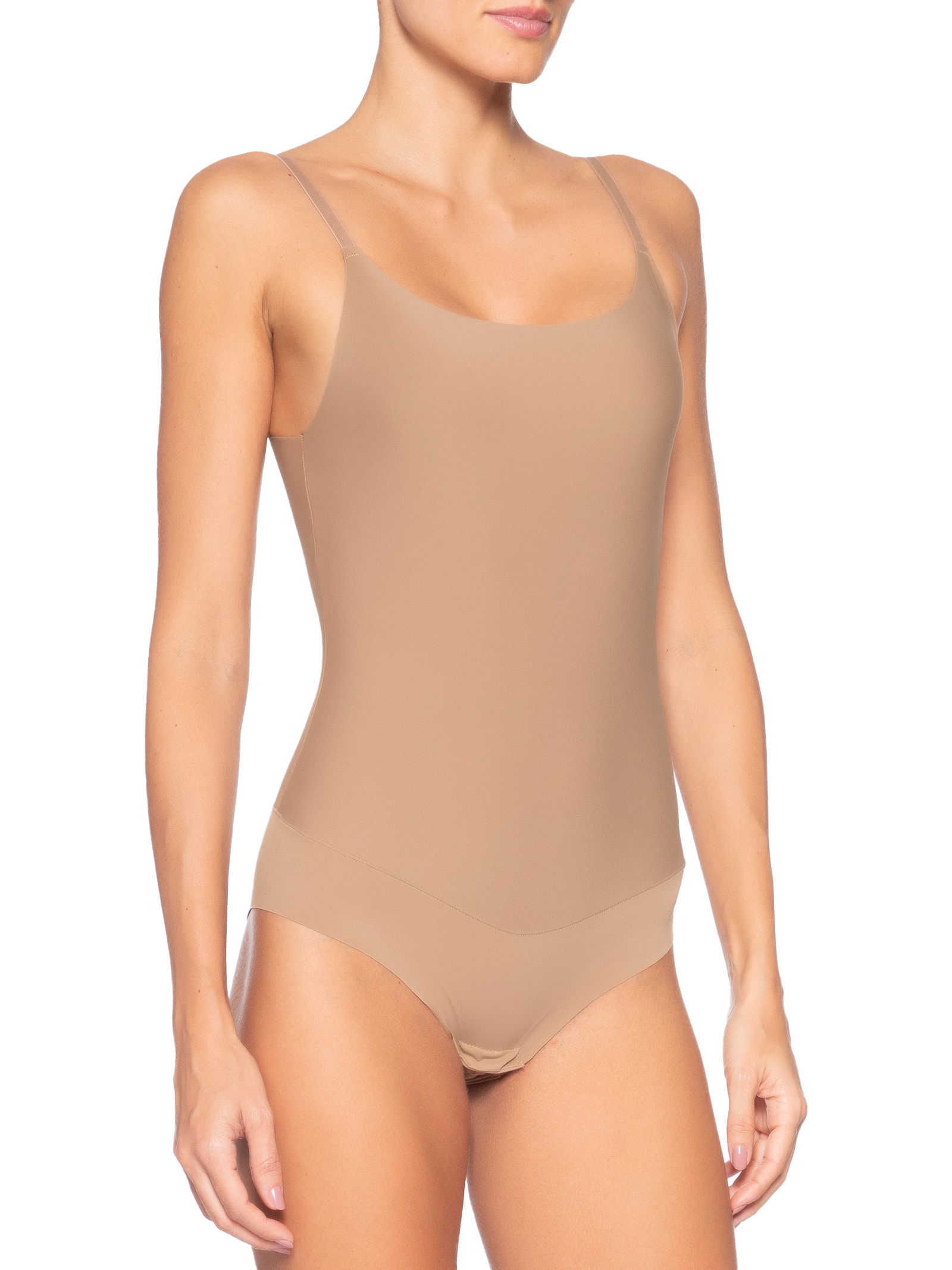 Body Alça Fina Shape Bege Valisere