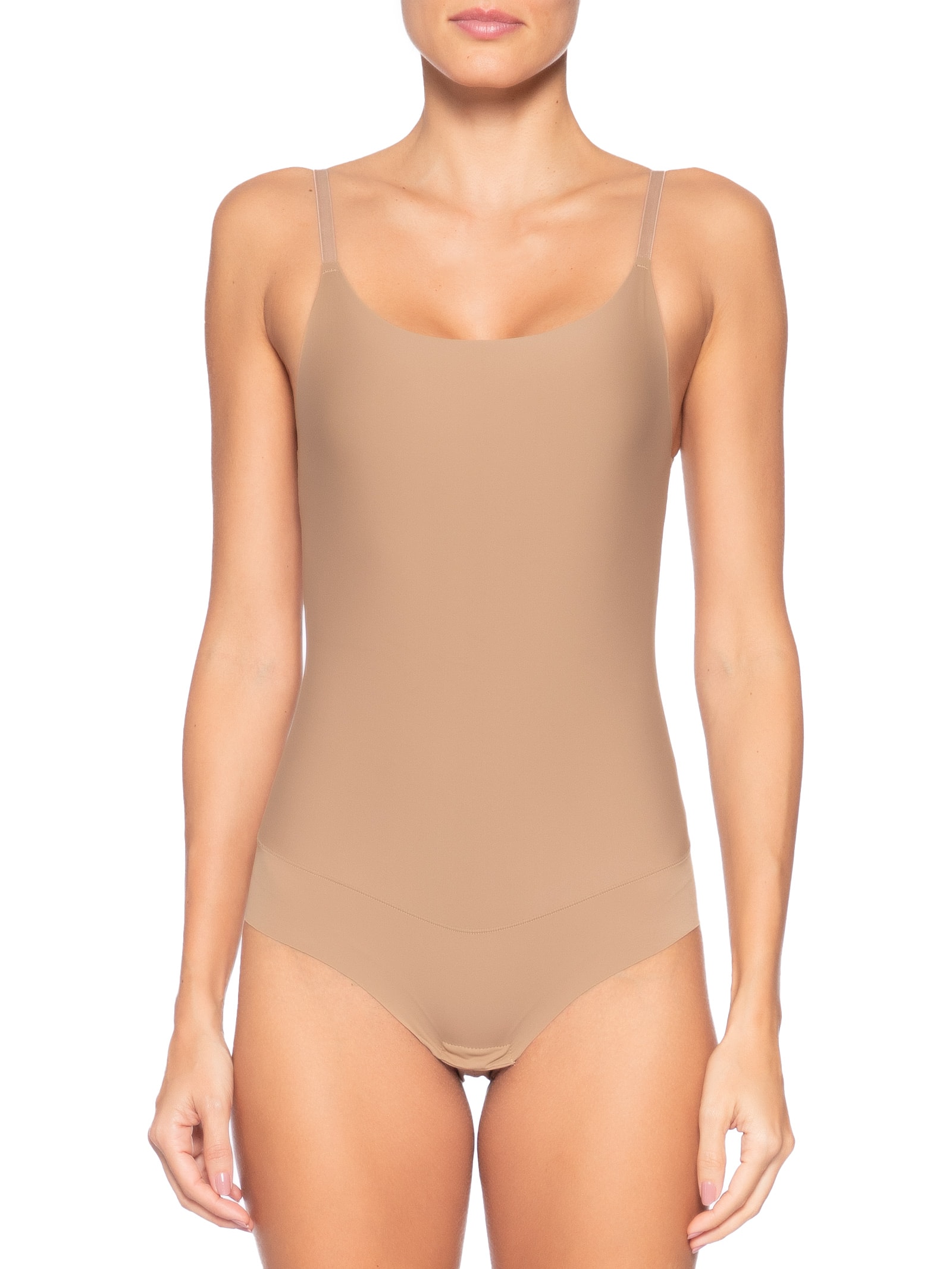 Body Alça Fina Shape Bege Valisere