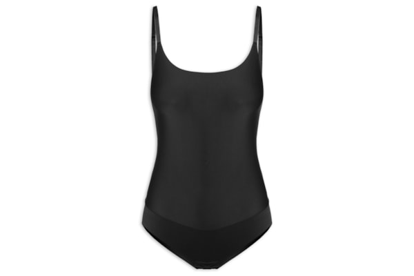 Body Alça Fina Shape - Preto