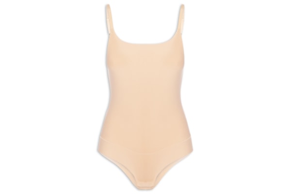 Body Alça Fina Shape – Bege