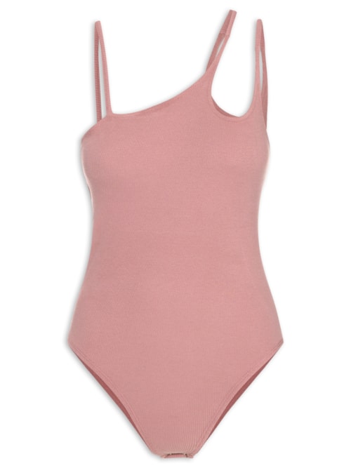 Body Alças Assimétricas – Rosa