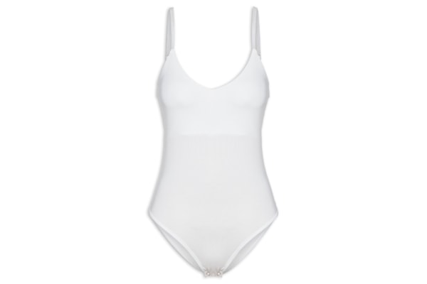 Body Alças Finas Reguláveis - Off White