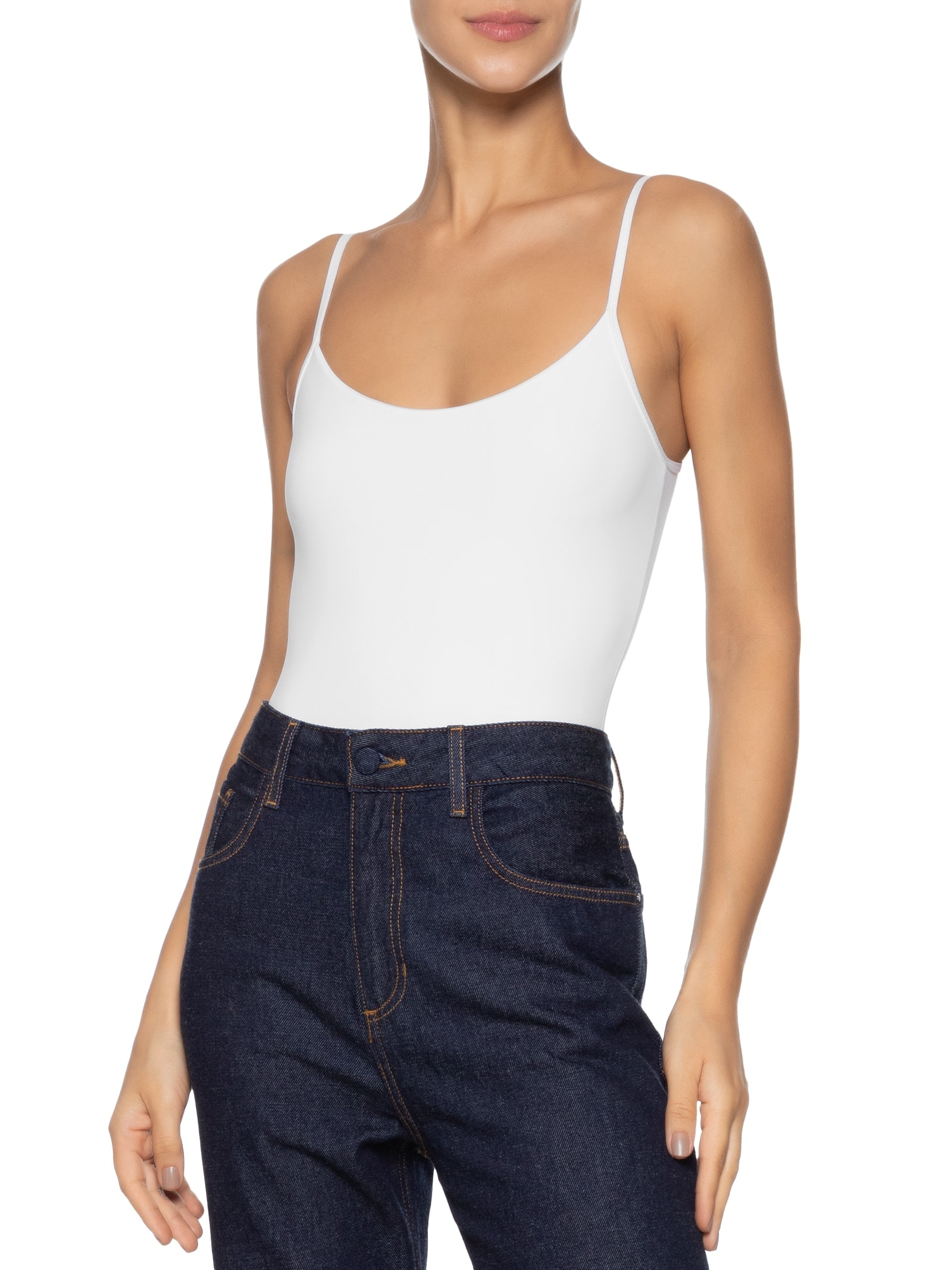 Body Alcinha Branco  Valisere