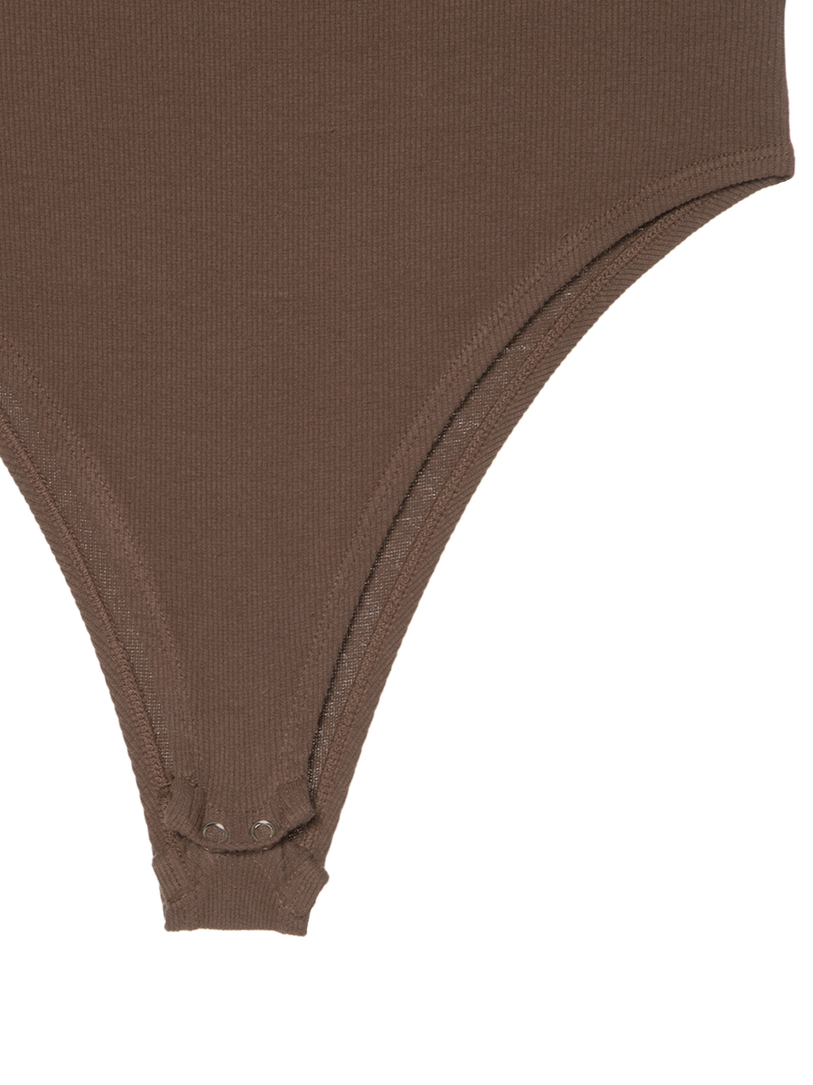 Body Básico Alça Larga Marrom Basiq