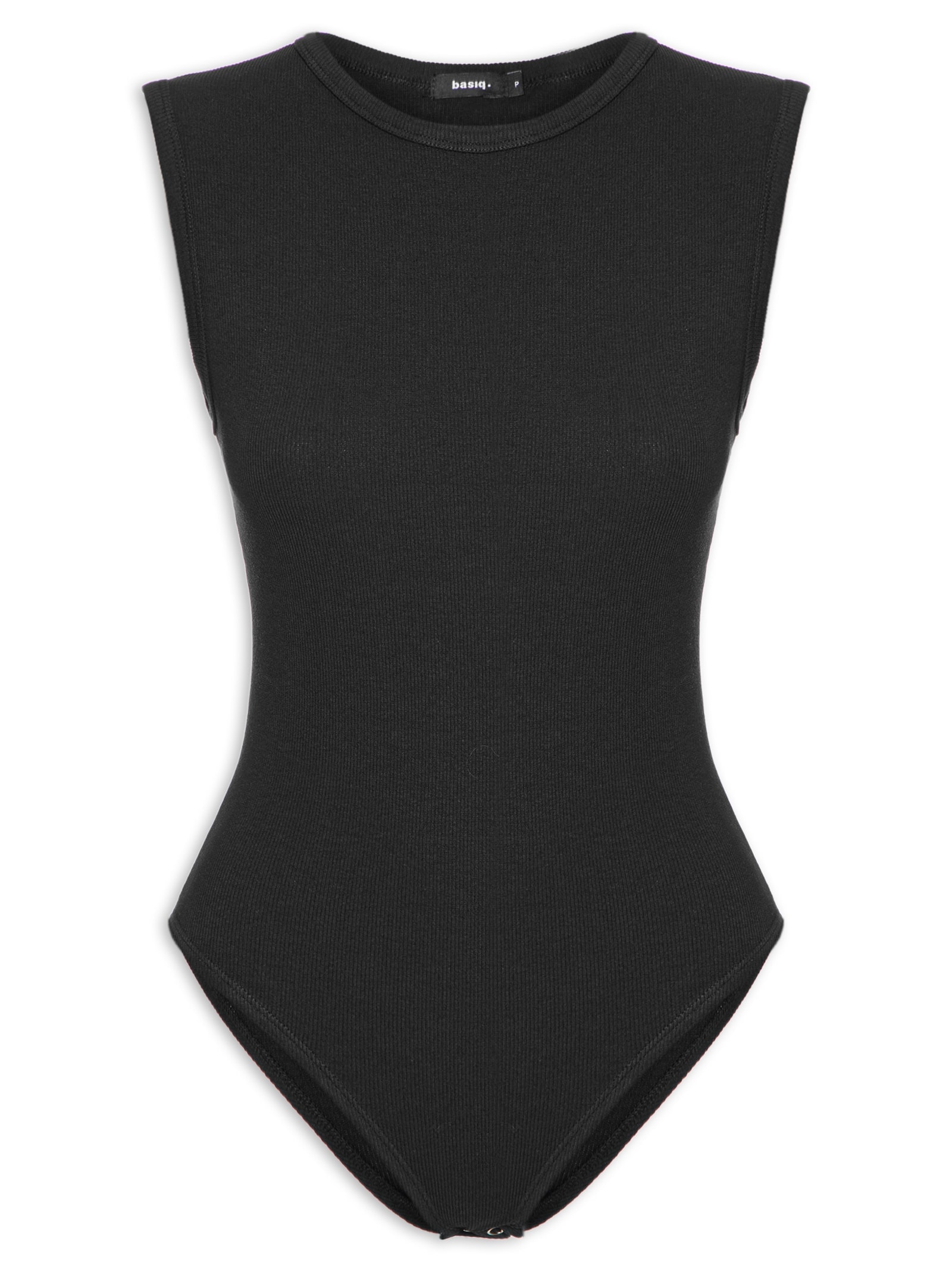 Body Básico Alça Larga Preto Basiq