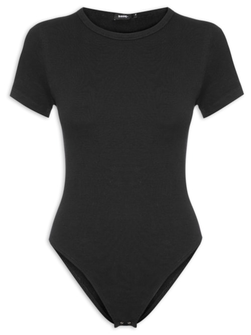 Body Básico Manga Curta – Preto