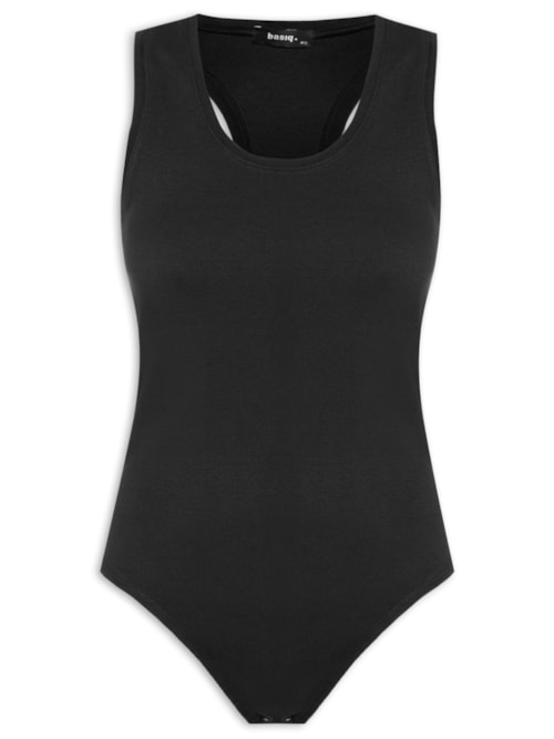 Body Básico Nadador - Preto