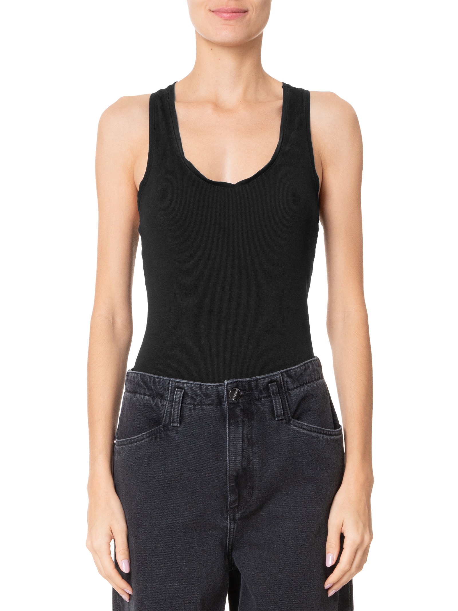 Body Básico Nadador Preto  Basiq