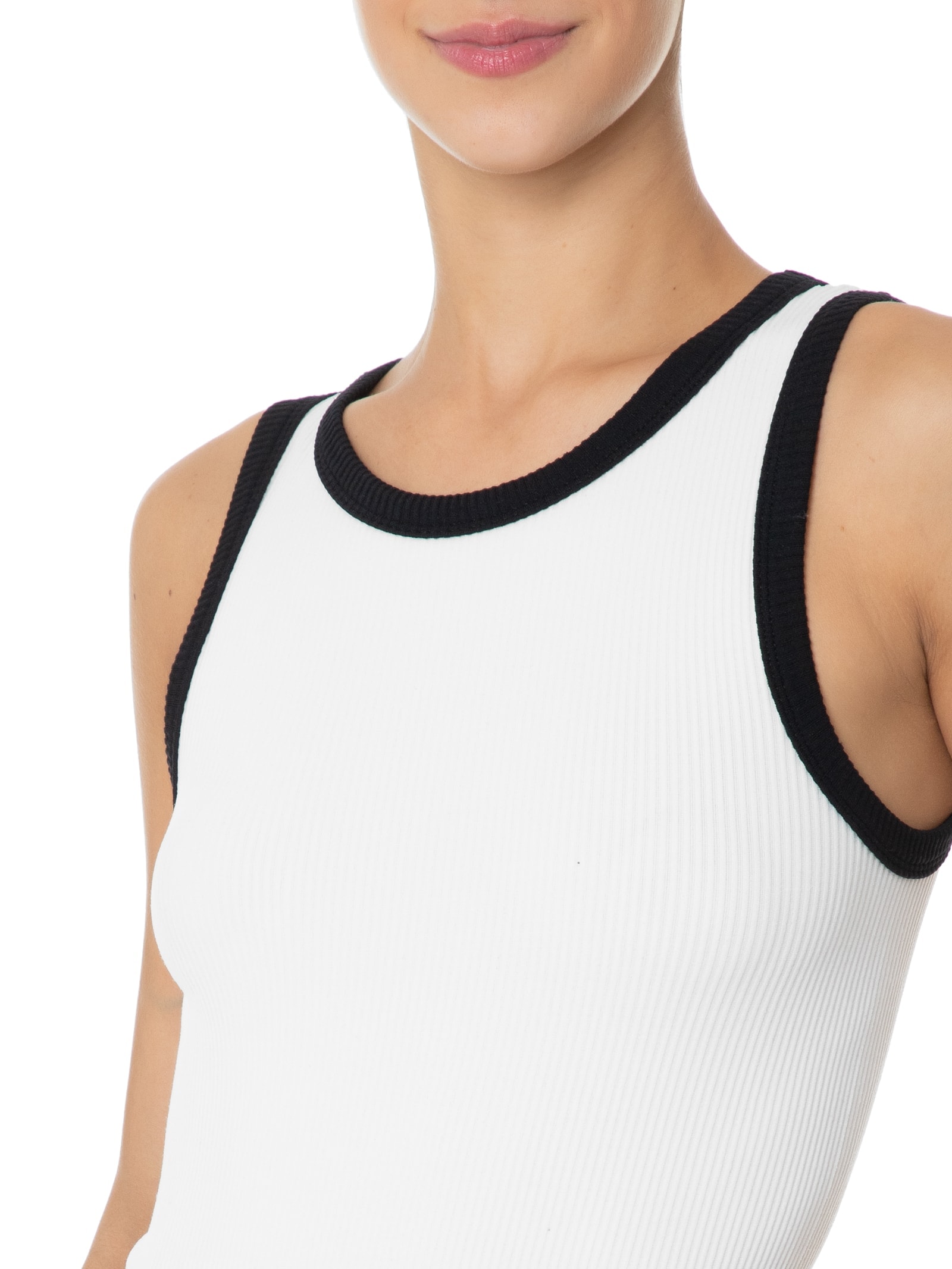 Body Bicolor Sem Manga Branco Basiq